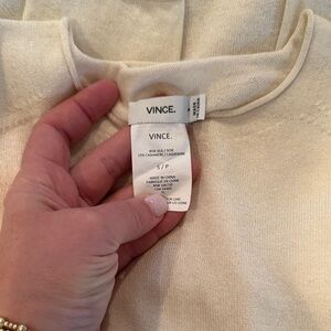 Vince Soft Beige Knit Top